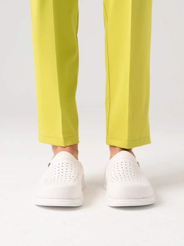 Сабо мужские белые Gold Fit